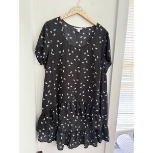 Boutique + Women's Black Hi-Lo Plus Blouse | Size 1X